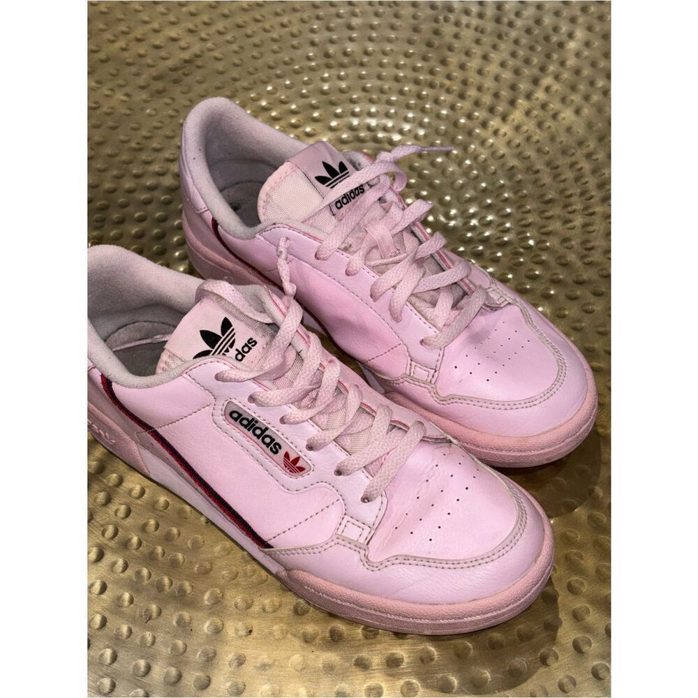 adidas Pink Women's Low-Top Sneakers with Red Accent size 5